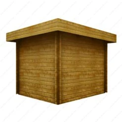 Abri En Bois Massif 7,5m² MODERNE Traité Marron 28mm Gardy Shelter -Jardin Soldes abri en bois massif 75m moderne traite marron 28mm gardy shelter 4