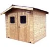 Abri En Bois Thermo Traité Thiers 7,81m² Et Toiture Onduline HABRITA 1 Abri En Bois Thermo Traité Thiers 7,81m² Et Toiture Onduline HABRITA -Jardin Soldes abri en bois thermo traite thiers 781m et toiture onduline habrita