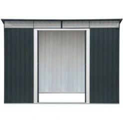 Abri En Métal Anthracite Avec Puits De Lumière Skylight 4,85m² DURAMAX + Kit Ancrage -Jardin Soldes abri en metal anthracite avec puits de lumiere skylight 484m duramax kit ancrage 4