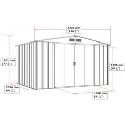 Abri En Métal Parois Hautes Anthracite Colussus 7,79m² DURAMAX + Kit Ancrage 10 Abri En Métal Parois Hautes Anthracite Colussus 7,79m² DURAMAX + Kit Ancrage -Jardin Soldes abri en metal parois hautes anthracite colussus 779m duramax kit ancrage 2