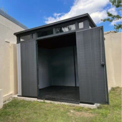 Abri Monopente En Résine Brossée Brossium 6m² + Plancher KETER 12 Abri Monopente En Résine Brossée Brossium 6m² + Plancher KETER -Jardin Soldes abri en resine brossee monopente brossium 6m plancher keter 4