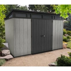 Abri Monopente En Résine Brossée Brossium 7,4m² + Plancher KETER