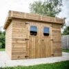 Abri Thizy 11,53m² En Bois Thermo Traité Et Toiture En Acier HABRITA 1 Abri Thizy 11,53m² En Bois Thermo Traité Et Toiture En Acier HABRITA -Jardin Soldes abri thizy 1153m en bois thermo traite et toit en acier habrita
