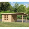 Abri Toit Plat 9,55m² Bois Massif 40mm Northeim 3 Avec Appentis 330cm – Karibu 1 Abri Toit Plat 9,55m² Bois Massif 40mm Northeim 3 Avec Appentis 330cm – Karibu -Jardin Soldes abri toit plat 955m bois massif 40mm northeim 3 avec appentis 330cm woodfeeling