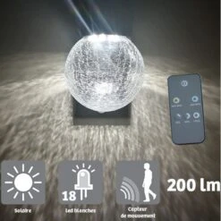 Applique Solaire Décorative Helios 200lm Avec Détection - MUNDUS