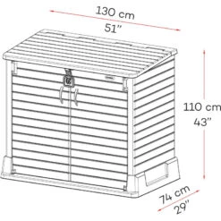 Armoire De Rangement En Résine Gris 850L StoreAway – DURAMAX 10 Armoire De Rangement En Résine Gris 850L StoreAway – DURAMAX -Jardin Soldes armoire de rangement en resine gris 850l storeaway duramax 2