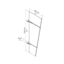 Auvent Latéral En Acrylique Transparent Pegasus™ 620 – Palram - Canopia -Jardin Soldes auvent lateral en acrylique transparent pegasus 620 palram 2