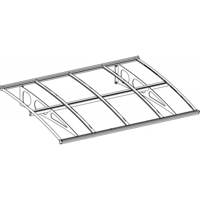 Auvent Marquise En Acrylique 3 Mm Bordeaux™ 2230 – Palram - Canopia 4 Auvent Marquise En Acrylique 3 Mm Bordeaux™ 2230 – Palram - Canopia – Image 2