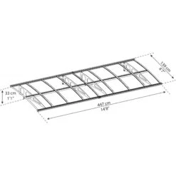Auvent Marquise En Polycarbonate 6mm Bordeaux™ 4460 – Canopia By Palram -Jardin Soldes auvent marquise en polycarbonate 6mm bordeaux 4460 palram canopia 2