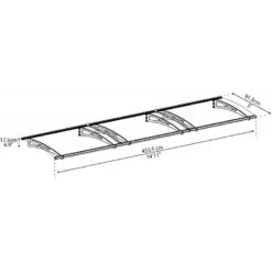 Auvent Marquise Transparent AQUILA™ 4500 - Palram - Canopia -Jardin Soldes auvent marquise transparent aquila 4500 palram 2