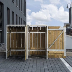 Cache-poubelle 2 Compartiments Müllbox En Bois Traité Naturel 2x140L – HIDE 12 Cache-poubelle 2 Compartiments Müllbox En Bois Traité Naturel 2x140L – HIDE -Jardin Soldes cache poubelle 2 compartiments mullbox en bois traite naturel 2x140l hide 4