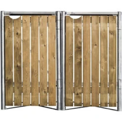 Cache-poubelle 2 Compartiments Müllbox En Bois Traité Naturel 2x240L – HIDE 10 Cache-poubelle 2 Compartiments Müllbox En Bois Traité Naturel 2x240L – HIDE -Jardin Soldes cache poubelle 2 compartiments mullbox en bois traite naturel 2x240l hide 2