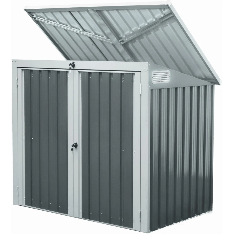 Cache-poubelle Double En Acier Pour Conteneurs 240L – Westmann 4 Cache-poubelle Double En Acier Pour Conteneurs 240L – Westmann – Image 2