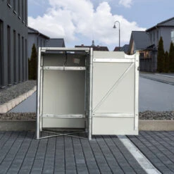 Cache-poubelle Müllbox En Aluminium Gris 240L – HIDE 10 Cache-poubelle Müllbox En Aluminium Gris 240L – HIDE -Jardin Soldes cache poubelle mullbox en aluminium gris 240l hide 2