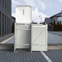 Cache-poubelle Müllbox En Aluminium Gris 240L – HIDE 11 Cache-poubelle Müllbox En Aluminium Gris 240L – HIDE -Jardin Soldes cache poubelle mullbox en aluminium gris 240l hide 3