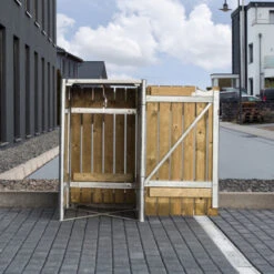 Cache-poubelle Müllbox En Bois Traité Naturel 240L – HIDE 12 Cache-poubelle Müllbox En Bois Traité Naturel 240L – HIDE -Jardin Soldes cache poubelle mullbox en bois traite naturel 240l hide 4