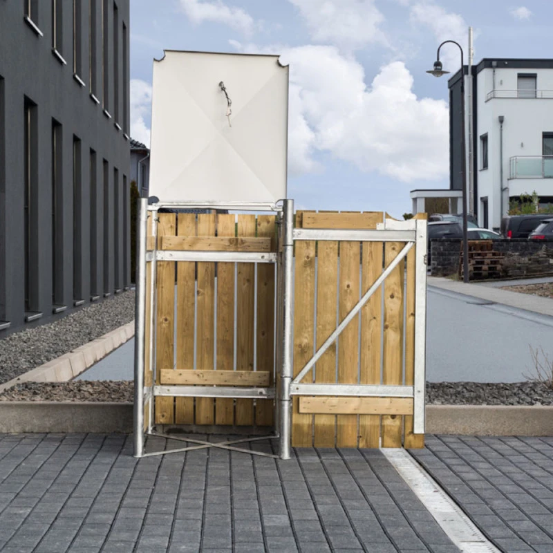 Cache-poubelle Müllbox En Bois Traité Naturel 240L – HIDE 8 Cache-poubelle Müllbox En Bois Traité Naturel 240L – HIDE – Image 6