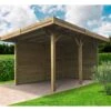 Carport Configuré 5x4x2,5m En Bois Traité Autoclave - SOLID -Jardin Soldes carport configure 5x4x25m en bois traite autoclave solid