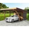 Carport Configuré 7x4x2,5m En Bois Traité Autoclave - SOLID -Jardin Soldes carport configure 7x4x25m en bois traite autoclave solid