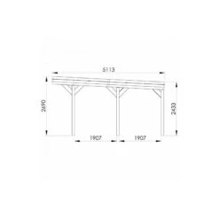 Carport Double 30,7m² En Bois Autoclave Marron Victor - Forest Style 8 Carport Double 30,7m² En Bois Autoclave Marron Victor - Forest Style -Jardin Soldes carport double 307m en bois autoclave marron victor forest style 2