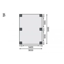 Carport Double En Bois Autoclave 28,3m² Et Toit En PVC Gris – KARIBU 11 Carport Double En Bois Autoclave 28,3m² Et Toit En PVC Gris – KARIBU -Jardin Soldes carport double en bois autoclave 283m et toit en pvc gris karibu 3