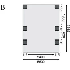 Carport Double En Bois Autoclave 28,3m², Toit En Acier Et Deux Poteaux En Arc – KARIBU -Jardin Soldes carport double en bois autoclave 283m toit en acier et deux poteaux en arc karibu 3