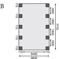 Carport Double En Bois Autoclave 50,9m² Et Toit En PVC Gris – KARIBU -Jardin Soldes carport double en bois autoclave 509m et toit en pvc gris karibu 3