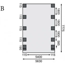 Carport Double En Bois Autoclave 50,9m², Toit En Acier Et Deux Poteaux En Arc – KARIBU -Jardin Soldes carport double en bois autoclave 509m toit en acier et deux poteaux en arc karibu 3