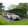 Carport En Alu Gris Et Polycarbonate 31m² Arcadia™ 8500 – Canopia 2 Carport En Alu Gris Et Polycarbonate 31m² Arcadia™ 8500 – Canopia -Jardin Soldes carport en alu gris et polycarbonate 31m arcadia 8500 canopia