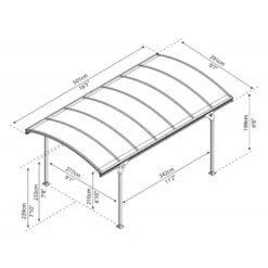 Carport En Alu Gris Et Polycarbonate Bronze 1 Voiture 14,6m² Victoria 5000 - Canopia By Palram 11 Carport En Alu Gris Et Polycarbonate Bronze 1 Voiture 14,6m² Victoria 5000 - Canopia By Palram -Jardin Soldes carport en alu gris et polycarbonate bronze 1 voiture 146m victoria 5000 canopia by palram 3