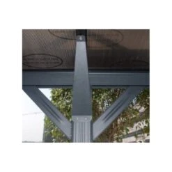 Carport En Aluminium Anthracite 3x6,47m Et Polycarbonate 6mm X-METAL -Jardin Soldes carport en aluminium anthracite 3x647m et polycarbonate 6mm x metal 4