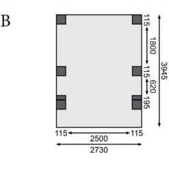 Carport En Bois Autoclave 15m², Toit En PVC Gris Et Deux Poteaux En Arc – KARIBU -Jardin Soldes carport en bois autoclave 15m toit en pvc gris et deux poteaux en arc karibu 3