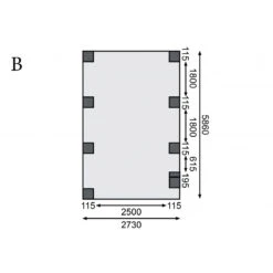 Carport En Bois Autoclave 21m² Avec Poteau En Arc Et Toit En PVC Gris – KARIBU -Jardin Soldes carport en bois autoclave 21m avec poteau en arc et toit en pvc gris karibu 3