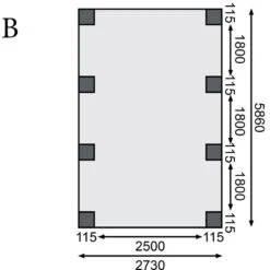 Carport En Bois Autoclave 21m² Et Toit En PVC Gris – KARIBU -Jardin Soldes carport en bois autoclave 21m et toit en pvc gris karibu 3