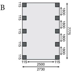 Carport En Bois Autoclave 26,9m² Et Toit En Acier – KARIBU -Jardin Soldes carport en bois autoclave 269m et toit en acier karibu 4