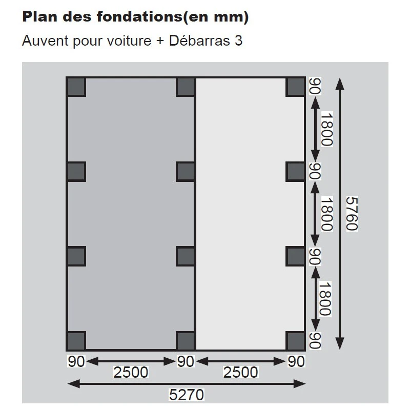 Carport En Bois Autoclave 30,35m² Avec Débarras 14,4m² - Karibu 8 Carport En Bois Autoclave 30,35m² Avec Débarras 14,4m² - Karibu – Image 6