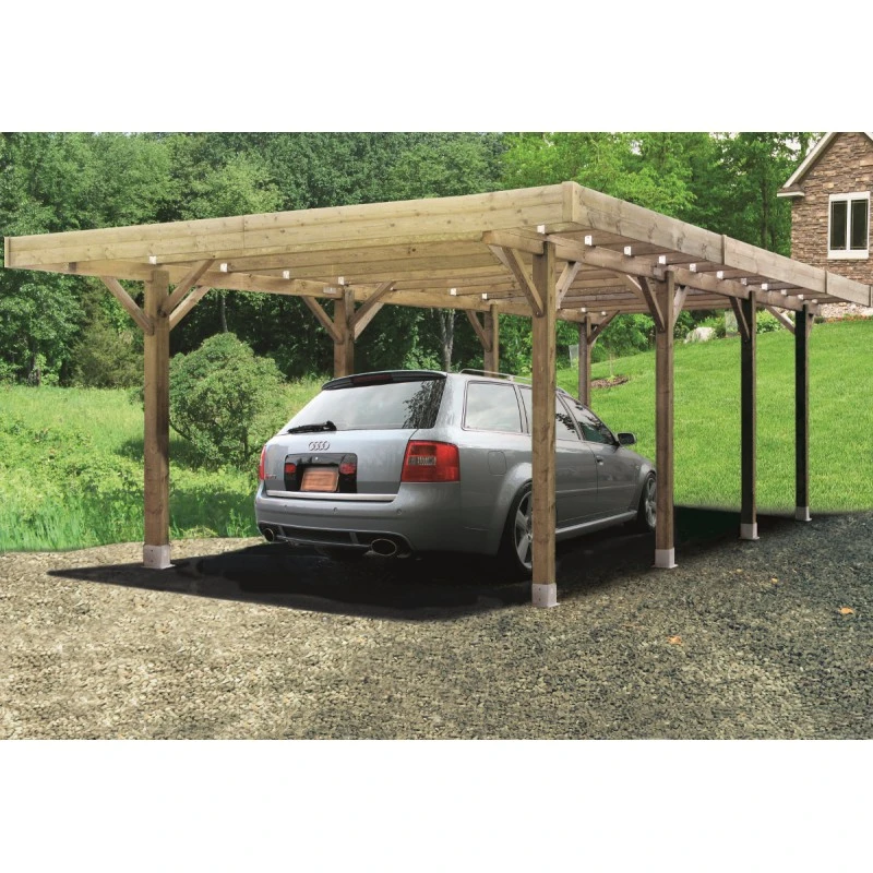 Carport Modulable 6x5x2,5m En Bois Traité Autoclave - SOLID 3 Carport Modulable 6x5x2,5m En Bois Traité Autoclave - SOLID