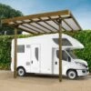 Carport Modulable Camping Car 4x5x4m En Bois Traité Autoclave - SOLID -Jardin Soldes carport modulable camping car 4x5x4m en bois traite autoclave solid