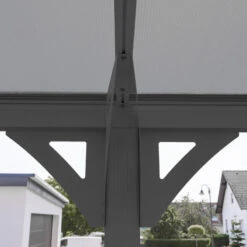 Carport Monopente HELSINKI En Aluminium Anthracite Et Polycarbonate 503x305cm - Westmann 12 Carport Monopente HELSINKI En Aluminium Anthracite Et Polycarbonate 503x305cm - Westmann -Jardin Soldes carport monopente helsinki en aluminium anthracite et polycarbonate 503x305cm westmann 4