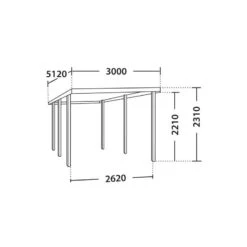 Carport Simple 15,40m² En Bois Autoclave FSC Henri - Forest Style -Jardin Soldes carport simple 1536m en bois autoclave fsc paco madeira 2