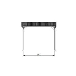 Carport Simple En Bois FSC Autoclave + Couverture En Polycarbonate 16,5m² Victor Modern - Forest Style 11 Carport Simple En Bois FSC Autoclave + Couverture En Polycarbonate 16,5m² Victor Modern - Forest Style -Jardin Soldes carport simple en bois fsc autoclave couverture en polycarbonate 165m victor modern forest style 3