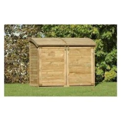 Coffre De Jardin En Bois Traité Autoclave 1200L - Chalet Et Jardin -Jardin Soldes coffre de jardin en bois 900l 5