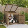 Coffre De Jardin En Bois Traité 20mm 1200L GENIO Blanc - Gardy Shelter -Jardin Soldes coffre de jardin en bois traite 20mm 1200l genio blanc gardy shelter