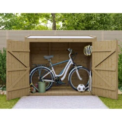 Coffre De Jardin En Bois Traité 28mm 2000L ALTO Blanc - Gardy Shelter -Jardin Soldes coffre de jardin en bois traite 28mm 2000l alto blanc gardy shelter 5