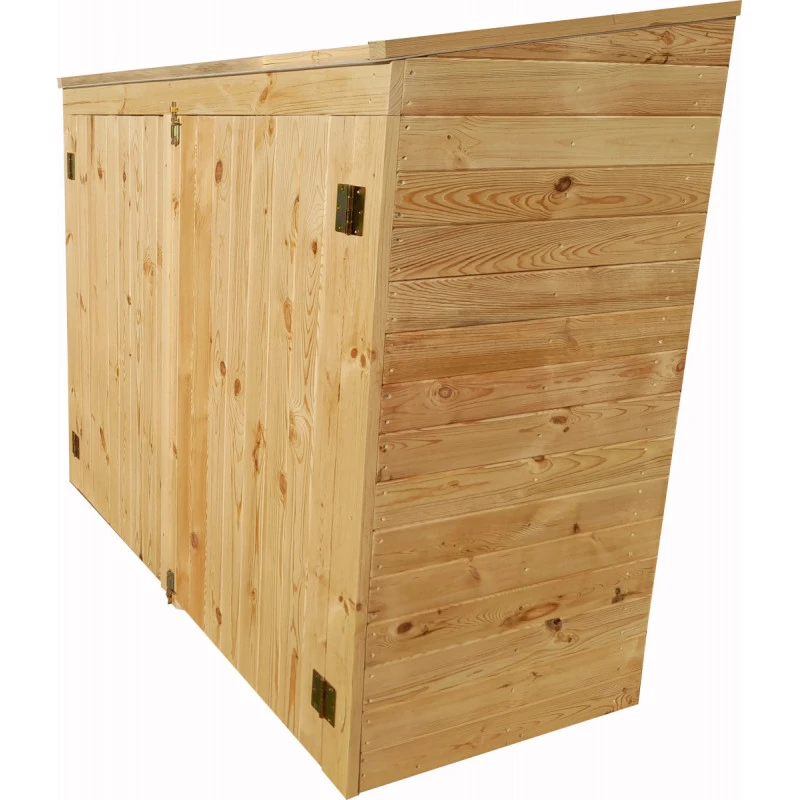 Coffre De Jardin En Bois Traité 28mm 2000L ALTO Noir - Gardy Shelter 6 Coffre De Jardin En Bois Traité 28mm 2000L ALTO Noir - Gardy Shelter – Image 4