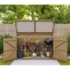 Coffre De Jardin En Bois Traité 28mm 2000L LARGO Blanc - Gardy Shelter -Jardin Soldes coffre de jardin en bois traite 28mm 2000l largo blanc gardy shelter