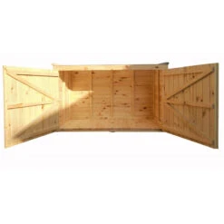 Coffre De Jardin En Bois Traité 28mm 2000L LARGO Blanc - Gardy Shelter -Jardin Soldes coffre de jardin en bois traite 28mm 2000l largo blanc gardy shelter 2