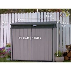 Coffre De Jardin En Résine Brossée Brossium 1150L - Keter -Jardin Soldes coffre de jardin en resine brossee brossium 1150l keter 4