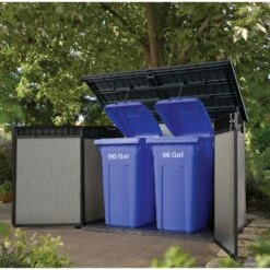 Coffre De Jardin En Résine Brossée Brossium 2100L - Keter -Jardin Soldes coffre de jardin en resine brossee brossium 2100l keter 4