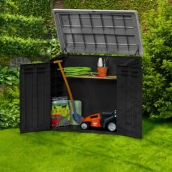 Coffre De Jardin Multifonctions En Résine 1200L Toit Plat Noir - Keter 10 Coffre De Jardin Multifonctions En Résine 1200L Toit Plat Noir - Keter -Jardin Soldes coffre de jardin multifonctions en resine 1200l toit plat keter 2